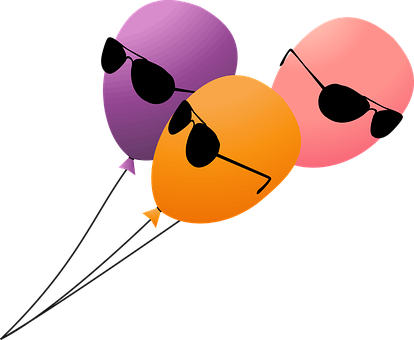 Birthday Balloons Images Pixabay Download Free Pictures - Funny Balloon Clipart (414x340)