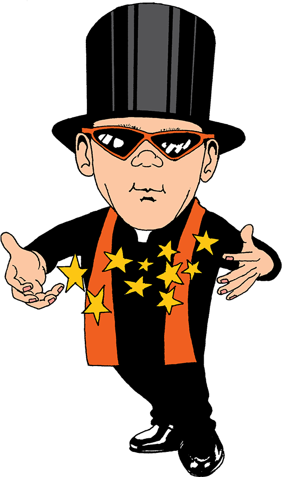 Magician Clipart Kid Magician - Adult Male Magician Clipart (563x1000)