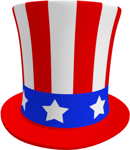 S Brickplanet Sams - American Flag Hat Cartoon (512x512)