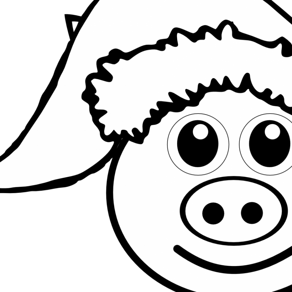 Amazing Christmas Pig Coloring Pages 1 Santa Claus Christmas Pig