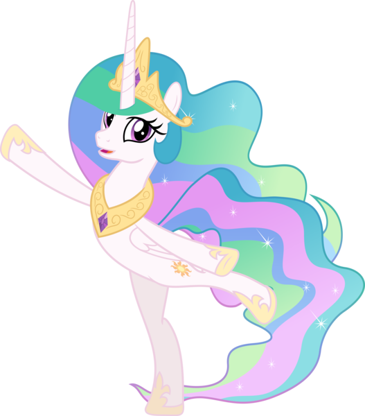 Absurd Res, Alicorn, Artist - Princess Celestia Vector (527x600)