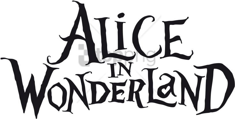 Free Png Download Alice In Wonderland Logo Clipart - Alice In Wonderland Logo Vector (850x439)
