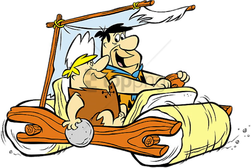 Free Png Download The Flintstones Fred And Barney In - Flintstones Car (850x563)