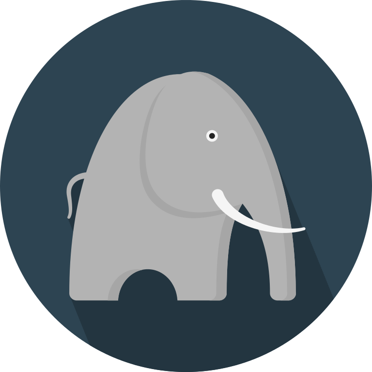 File Creative Tail Animal Elephant Svg Wikimedia - Indian Elephant (768x768)