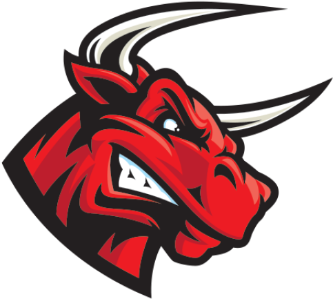 Scary Clipart Bull - Emblem (640x480)