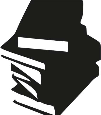 Silhouette Clipart Book - Black Cartoon Books (640x480)