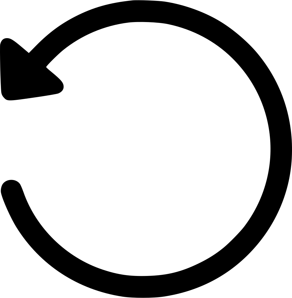 Undo Edit Arrow Reload Editor Comments - Circle No Fill (980x1000)
