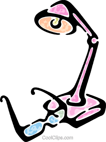 Luminária De Mesa E Um Par De Óculos Livre De Direitos - Luminária De Mesa E Um Par De Óculos Livre De Direitos (358x480)