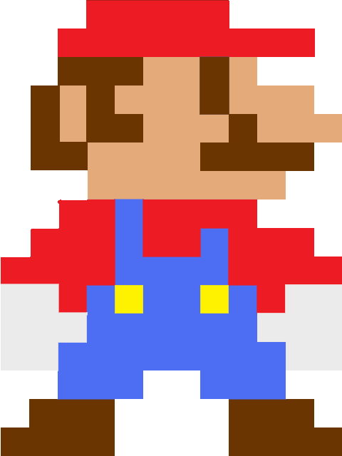 By Flamingdragon Deviantart - Mario Bros 8 Bits (480x640)