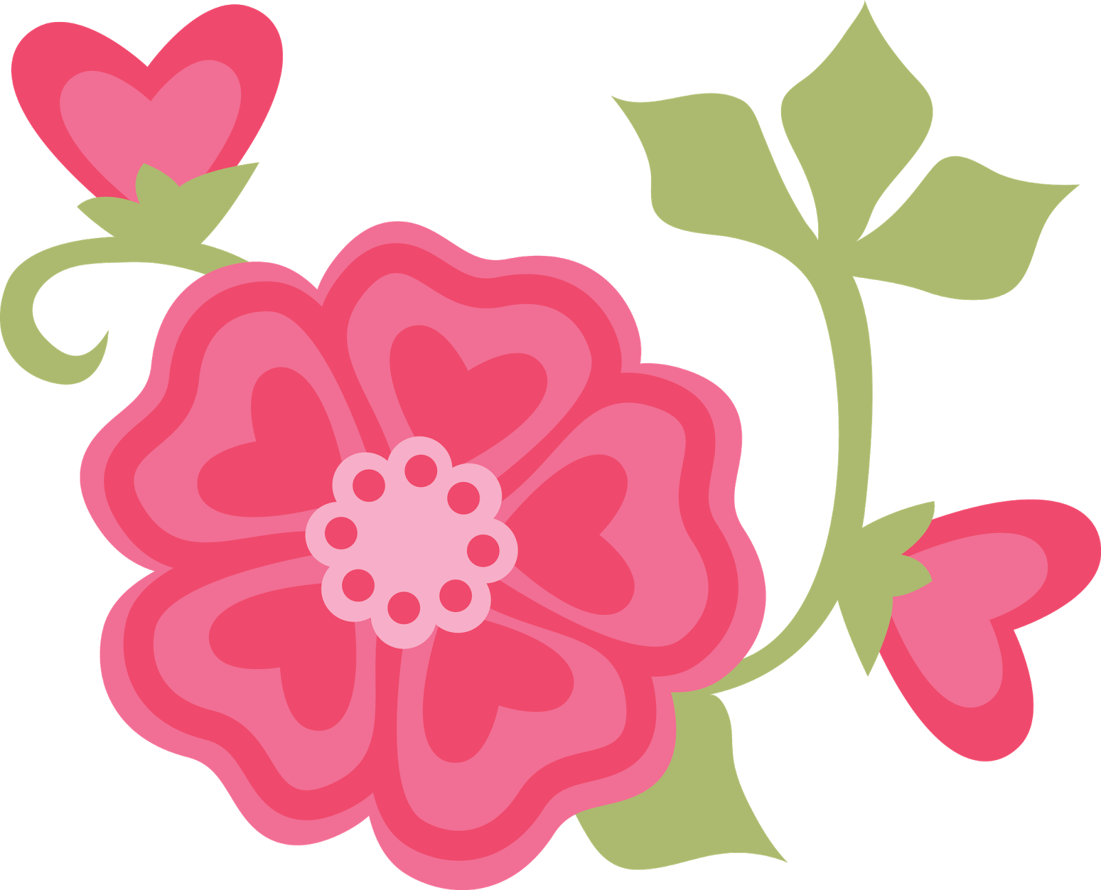 February Clipart Hello February - Transparent Cute Flower Clipart (1600x1294)