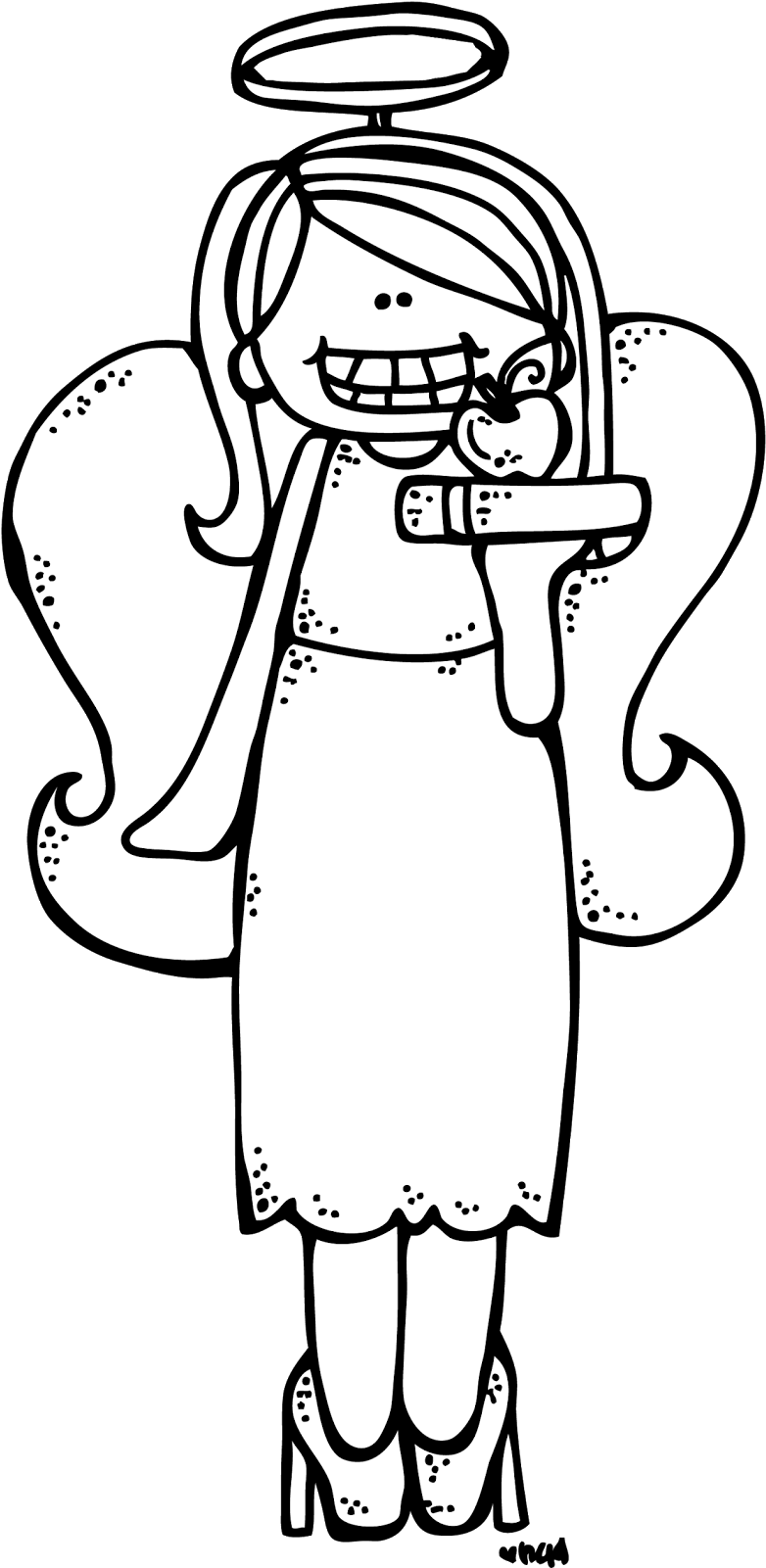 Teacher Appreciation Sale, And A Freebie - Melonheadz Teacher Clipart Black And White (791x1600)