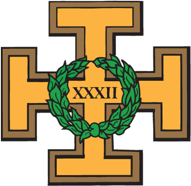 32nd Degree Image Masonic Art, Masonic Lodge, Blue - Scottish Rite Cross (400x400)