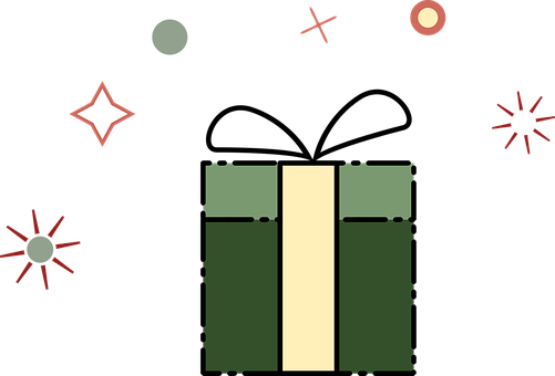 Gift, Present, Birthday, Holiday - Illustration (501x340)