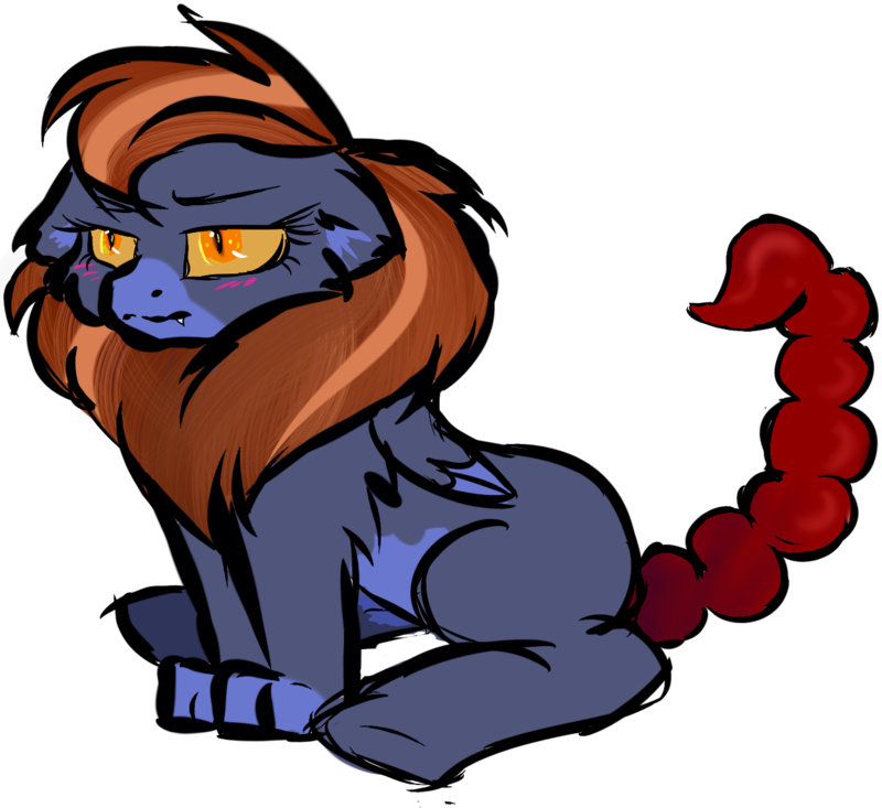 Confused Clipart Unclear - Mlp Pony Manticore (800x733)