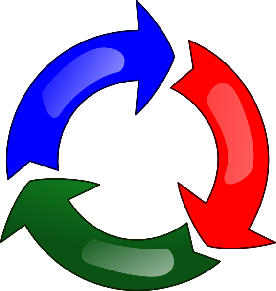 How To Set Use New 3 Color Svg Vector - Make A Recycling Poster (564x596)