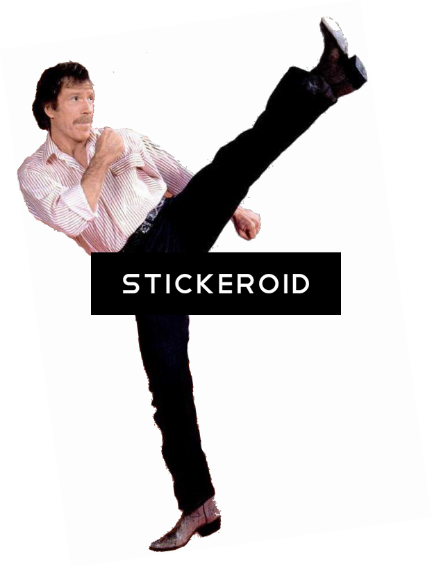 Chuck Norris - Chuck Norris Kick Png (622x817)