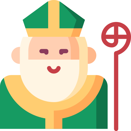 Saint Patrick Catholic Png File - Cartoon (512x512)