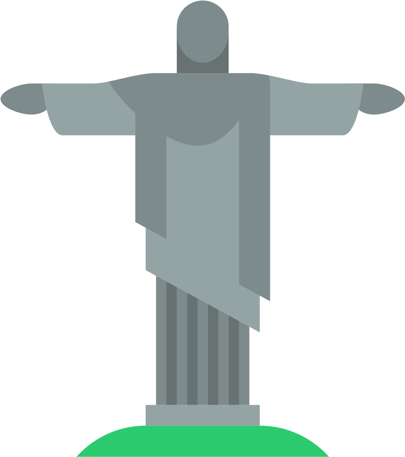 Christ The Redeemer Clipart Statue - Christ The Redeemer Png (1600x1600)