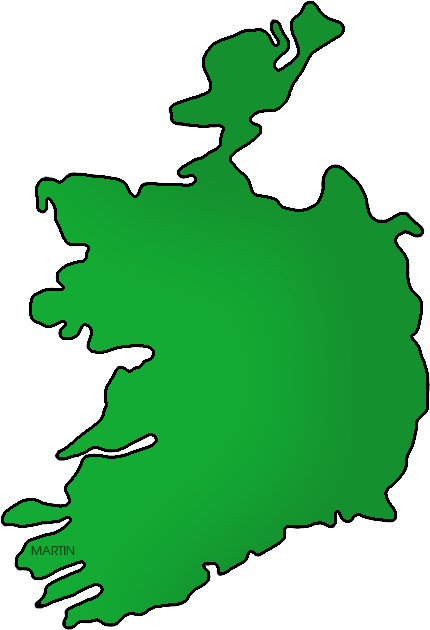 Map Of Ireland, Color - Eighth Amendment To The Constitution Ireland Result (482x648)
