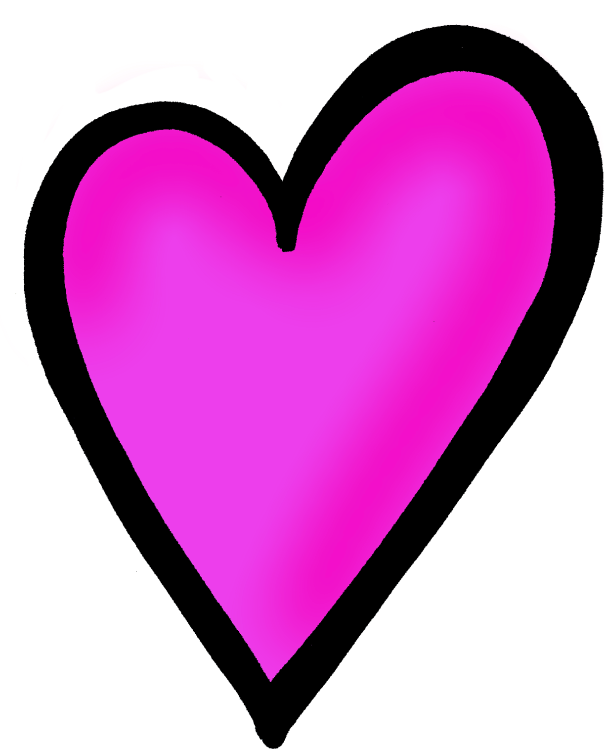 For Those Times You Just Need A Worksheet - Transparent Background Hot Pink Heart Png (1226x1514)