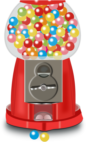 Chewing Gum Clipart Clip Art - Clip Art Bubble Gum Machine (640x480)