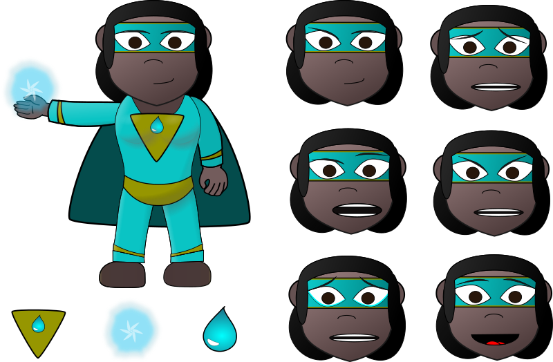 Medium Image - Free Superhero Clipart African American (800x524)