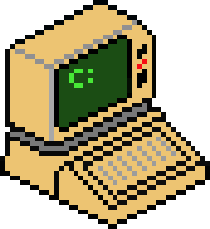 Pixel Art Maker Computer , Png Download - Computer Pixel Art Png (431x471)