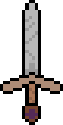 Sword Pixel Art - Pixel Art Muffin (440x450)