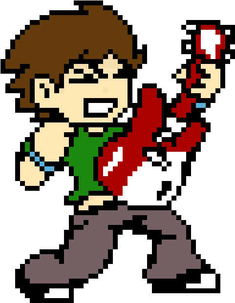 Scott Pilgrim Pixel Art Maker Scott Pilgrim Pixel Art - Anime Pixel Art Minecraft (600x720)
