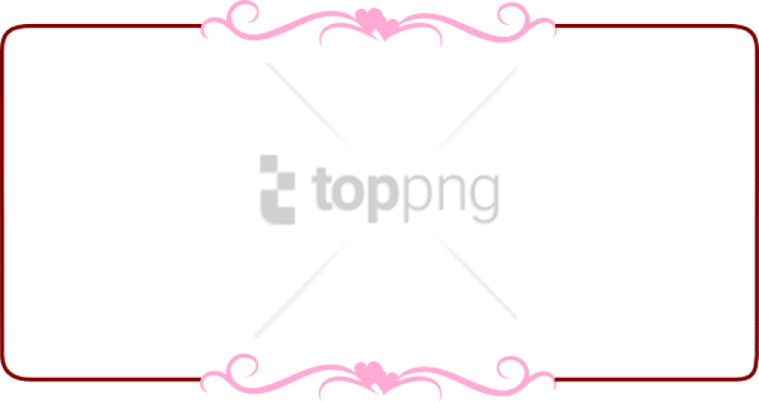 Free Png Download Borders Clipart Png Images Background - Hearts Border (850x451)
