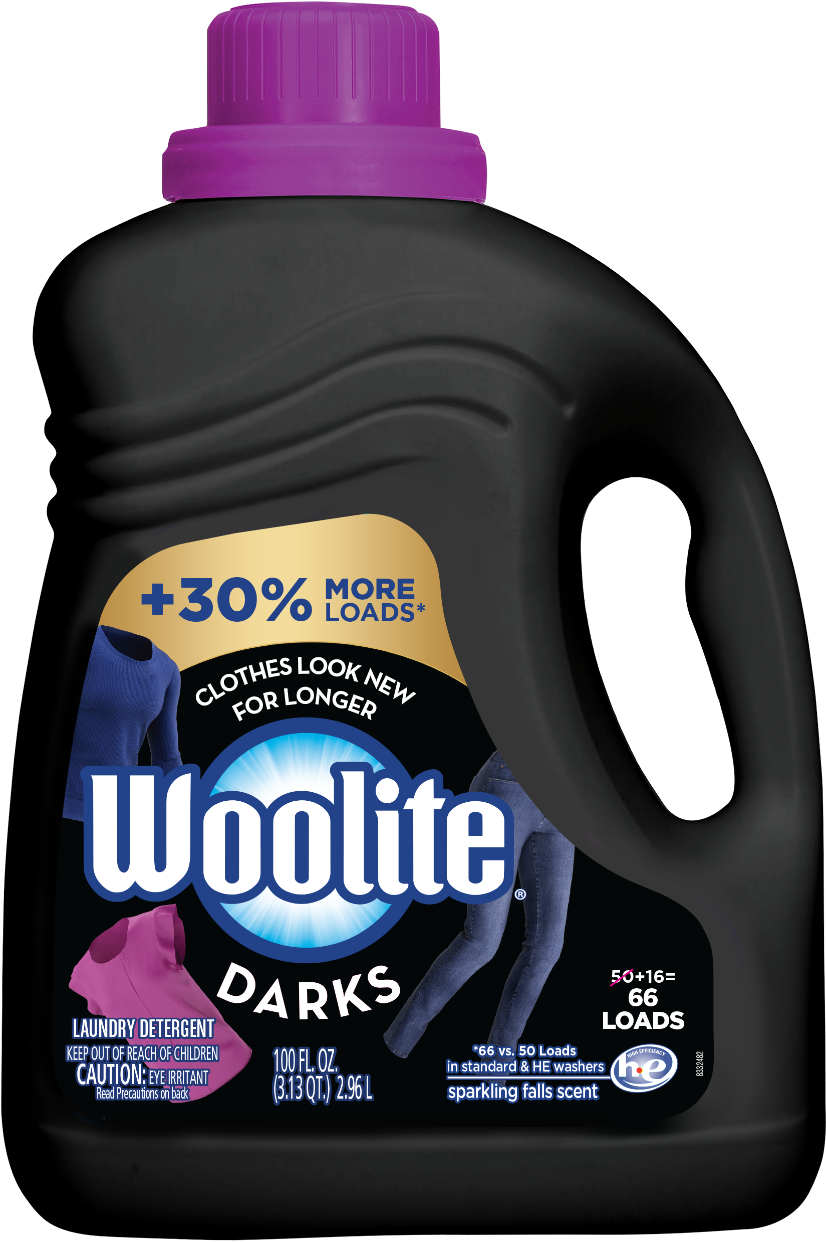 Woolite Darks Liquid Laundry Detergent, 100oz Bottle, - Woolite Detergent (2000x2724)