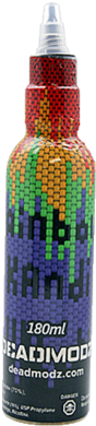 Liquid Rainbow Transparent Background - Glass Bottle (400x400)