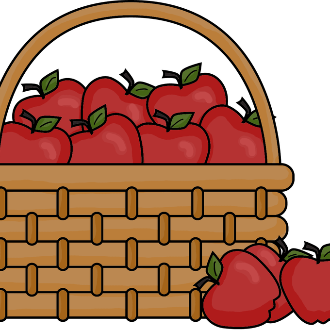 Empty Bushel Basket Clipart Clipart Suggest - Bucket With Apples Png (680x680)