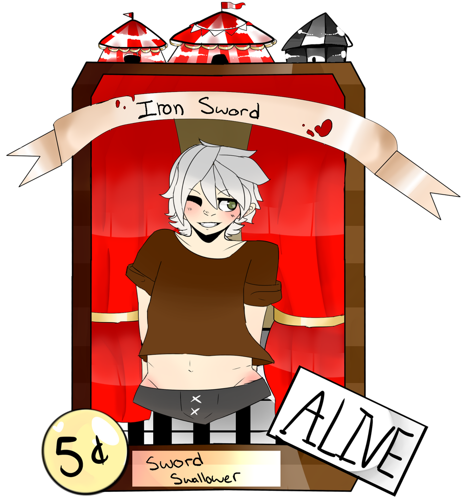 {fantastic Freaks App} Iron Sword By Ginger-lov - Cartoon (1024x1024)