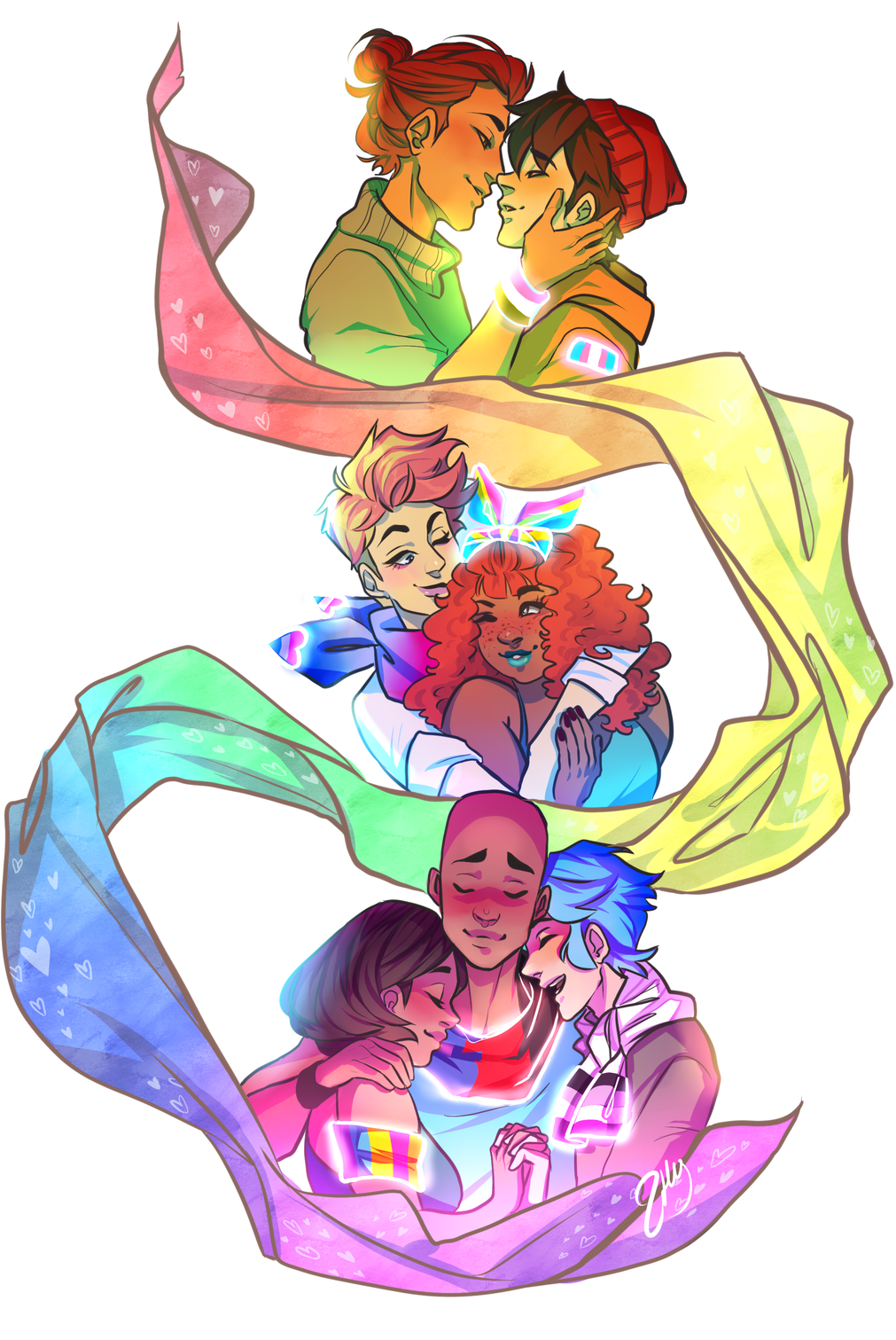 Lgbtq Pride By Zhuy Lgbtq Pride By Zhuy - Cartoon (1024x1510)