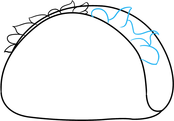 How - Easy Drawing Of A Taco (680x678)