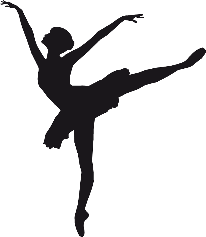 Dancer Clipart Dance Movement - Ballerina Silhouette (733x800)