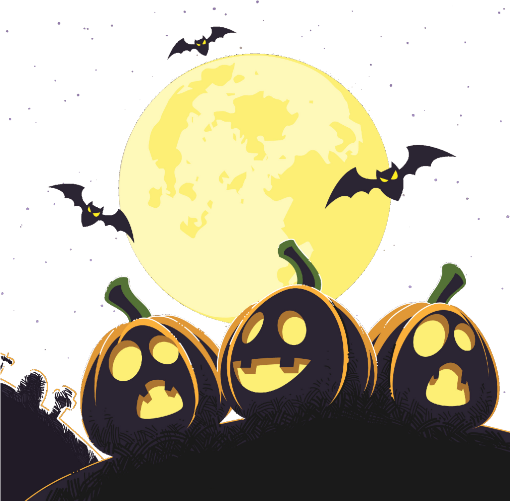 Download Background Images Spooky - Halloween Background Poster Png (1025x1008)