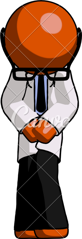 Doctor Scientist Bending Over Hurt - Illustration (275x800)