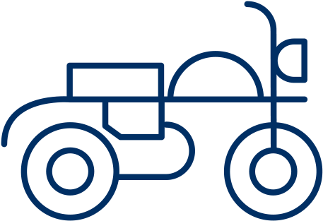 Motorbike - Line Art (500x500)