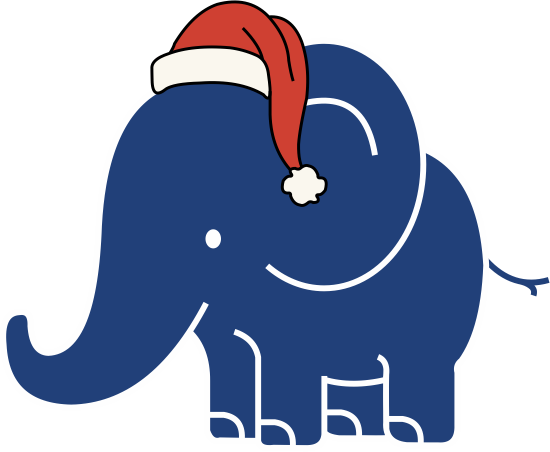 Christmas Is Coming - Indian Elephant (550x452)