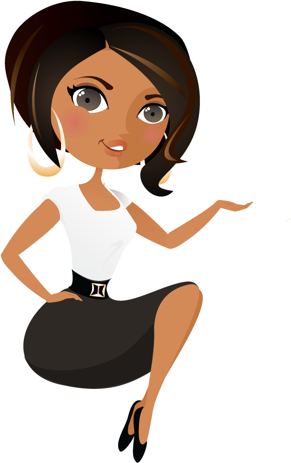 Related Image Cartoon People, Black Women Art, Female - Mulher Desenho Png (600x1000)
