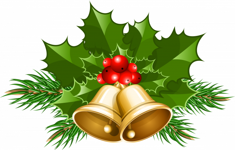 Download Free Clip Art Christmas - Christmas Bells Clipart Png (768x493)