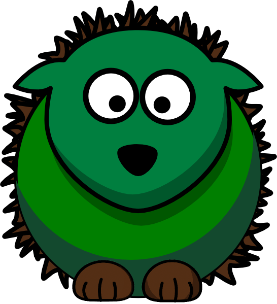 This Free Clipart Png Design Of Hedgehog Clipart Has - Hedgehog Head Cartoon (546x599)