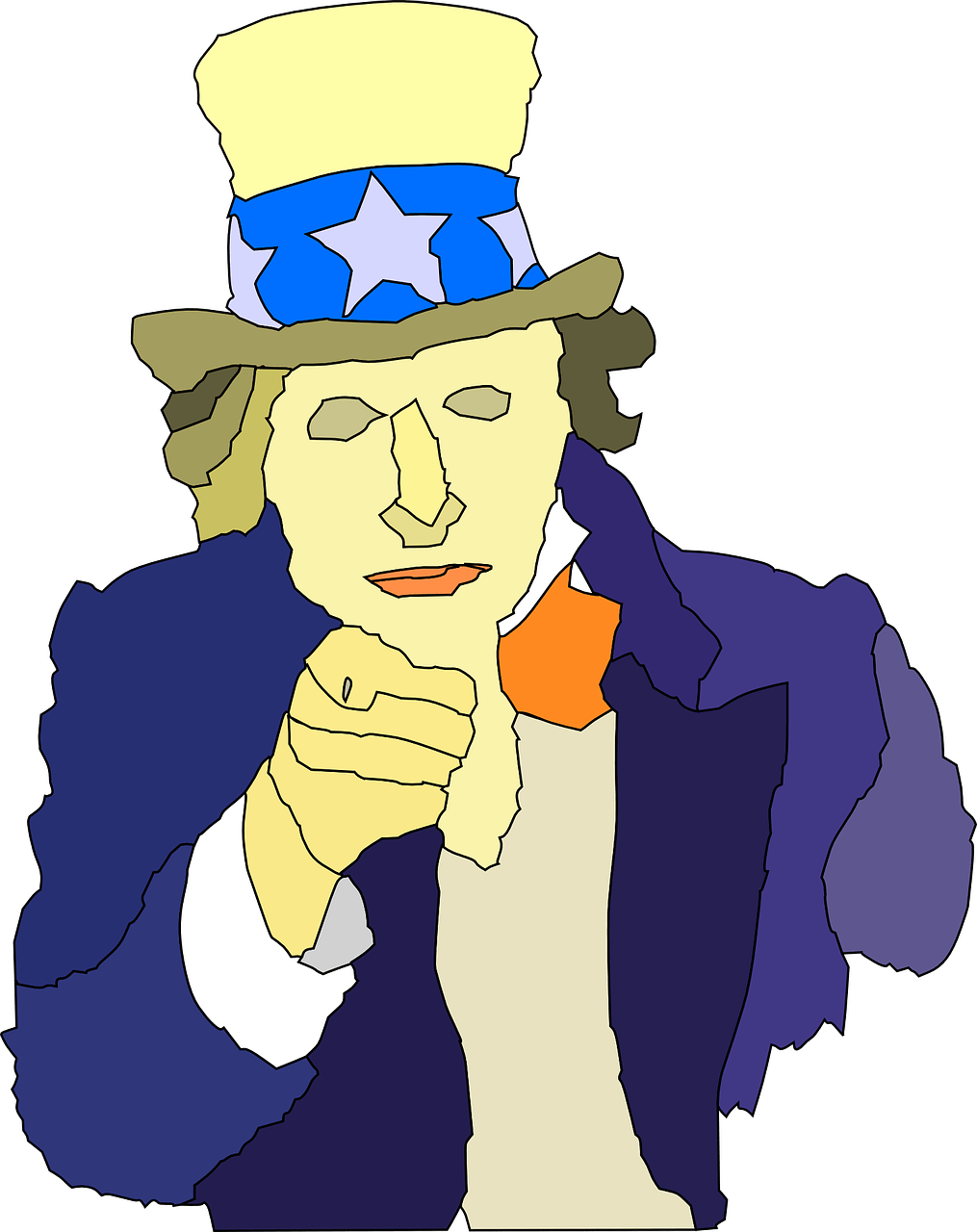 Uncle Sam Clip Art - Uncle Sam Vector Cdr (1015x1280)