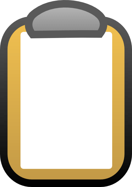 Notepad Paper Clip Art At Clker - Notepad With Paper Clip (420x595)