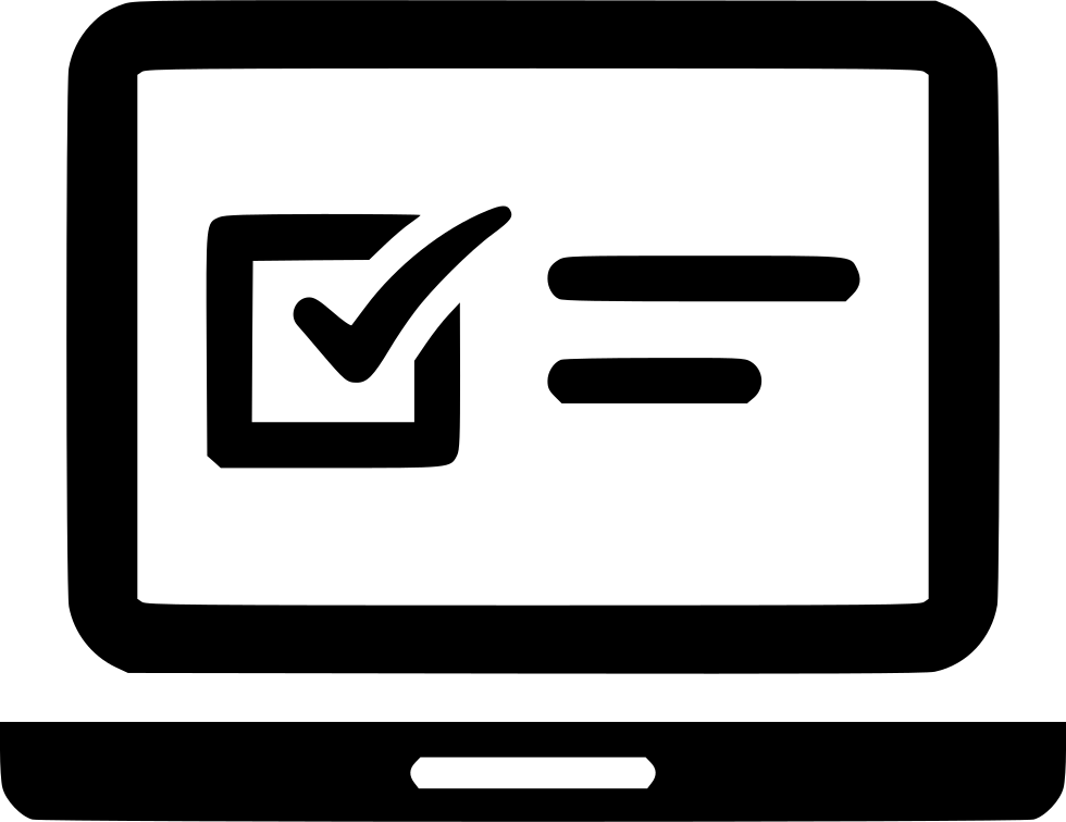 Laptop Exam Online Questionnaire Web Comments Online Icon Png 980x756 Png Clipart Download