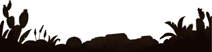 Cactus Silhouette Png Clipart Silhouette The Vintage - Roof (899x220)