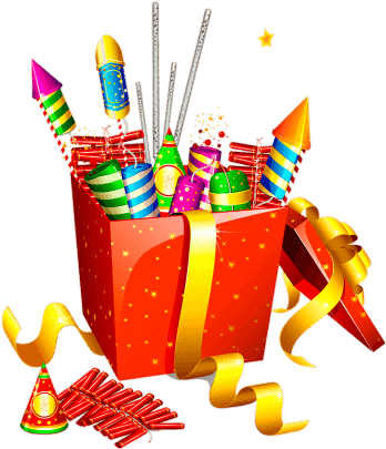 Happy Diwali Wishing Images - Diwali Crackers Png Clipart (347x412)