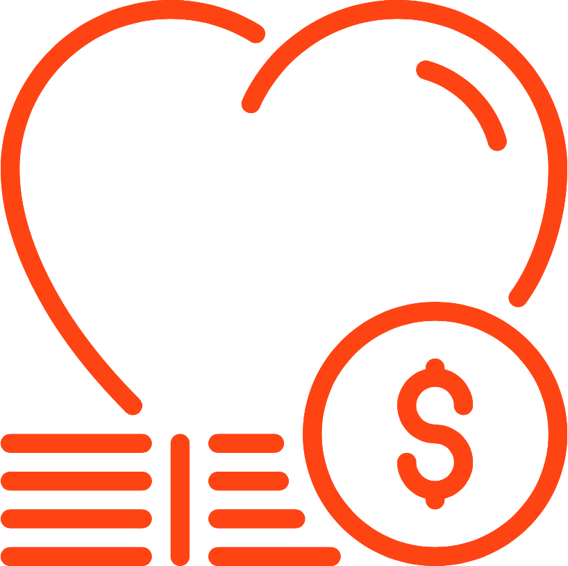 Donate To Protsahan, Make A Donation, Charity, Non-profit - Time Loss Icon (818x816)